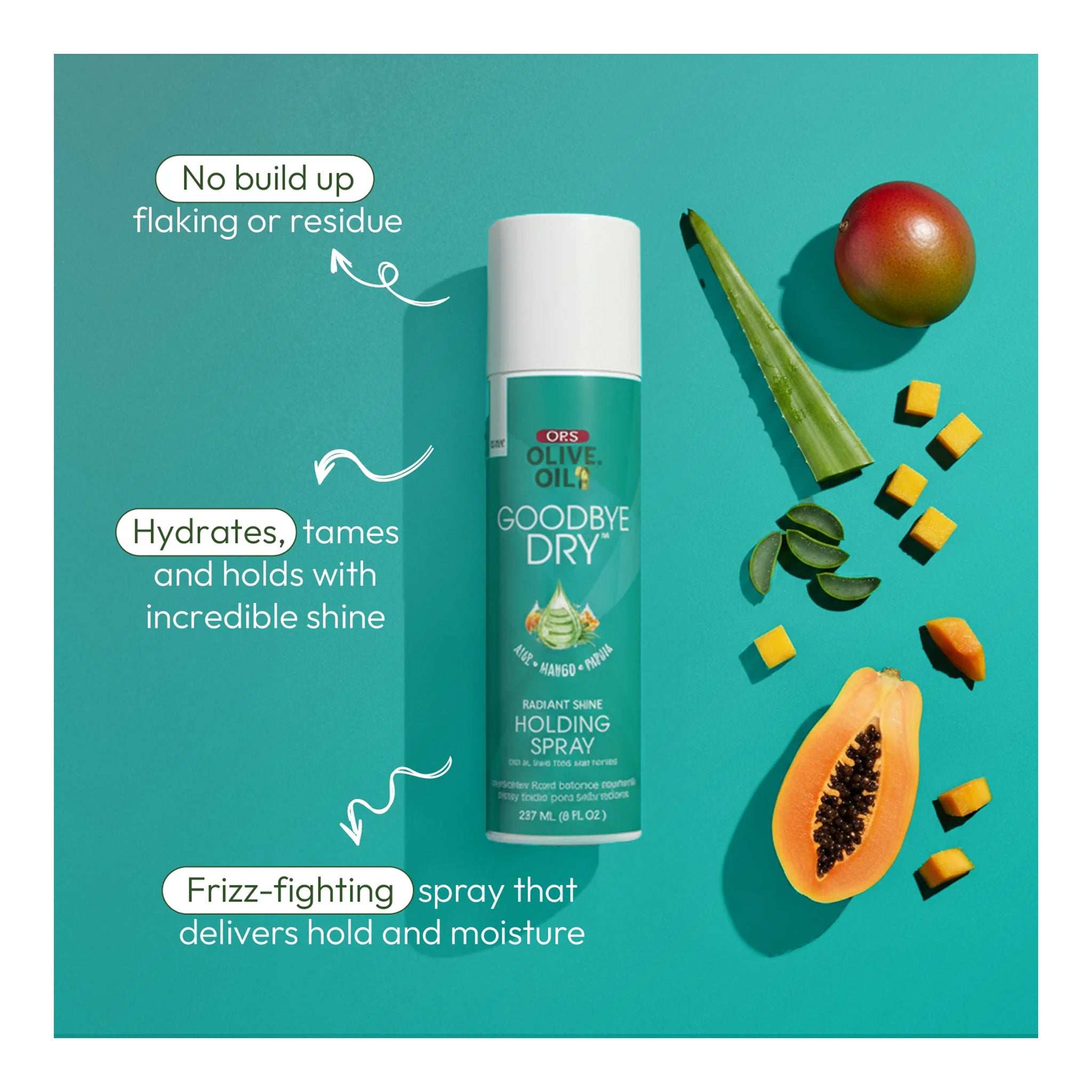 ORS Olive Oil Goodbye Dry Radiant Shine Holding Spray (8oz)