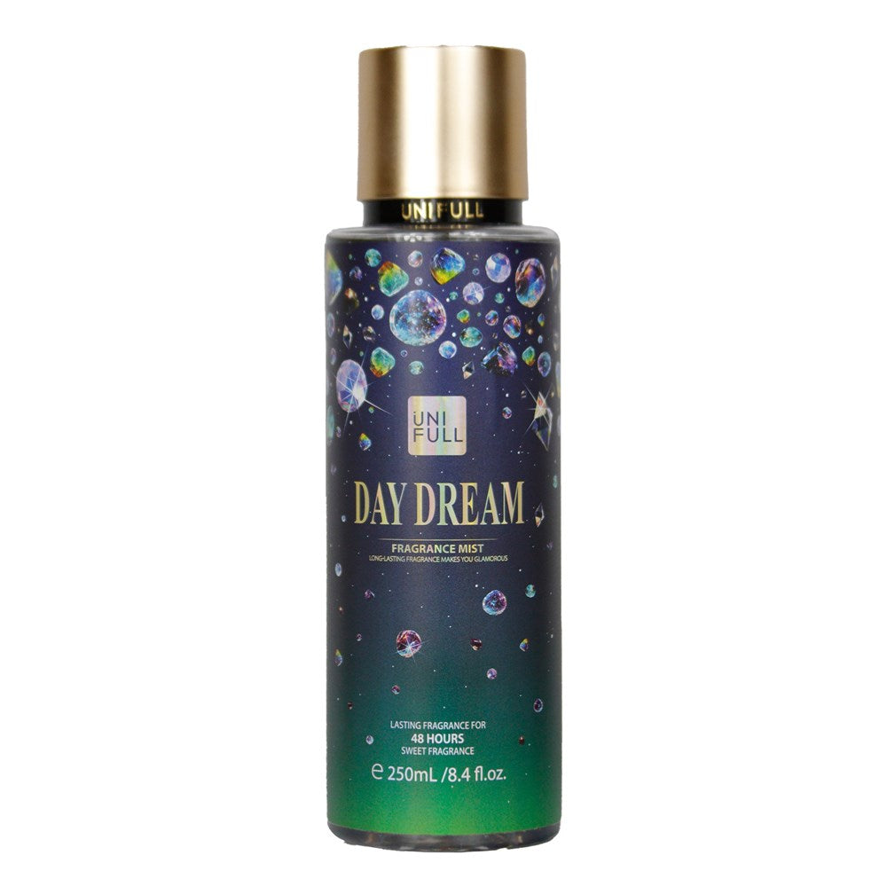Unifull Day Dream fragrance mist bottle with colorful label on a white background