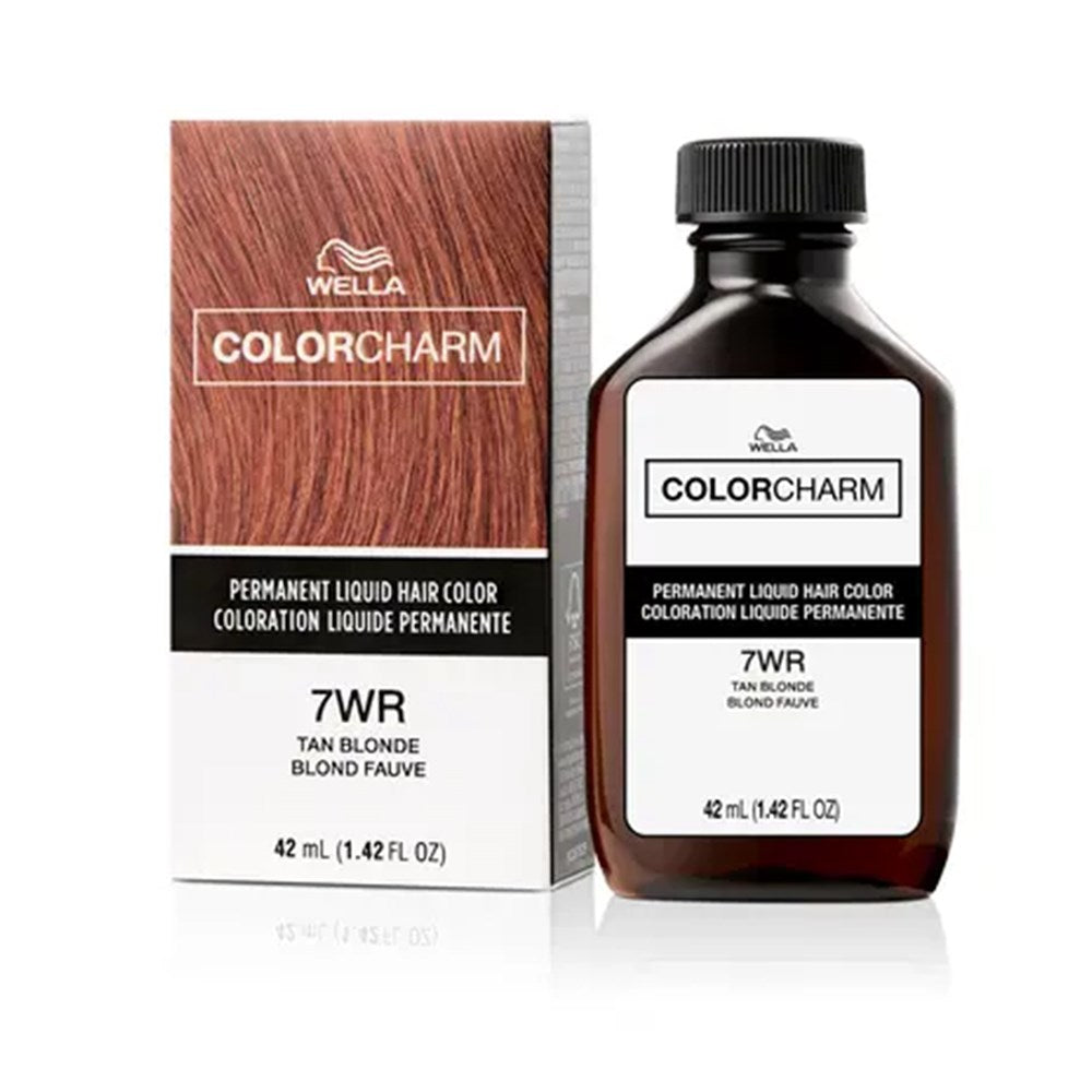 Wella Color Charm hair color bottle and packaging on a white background