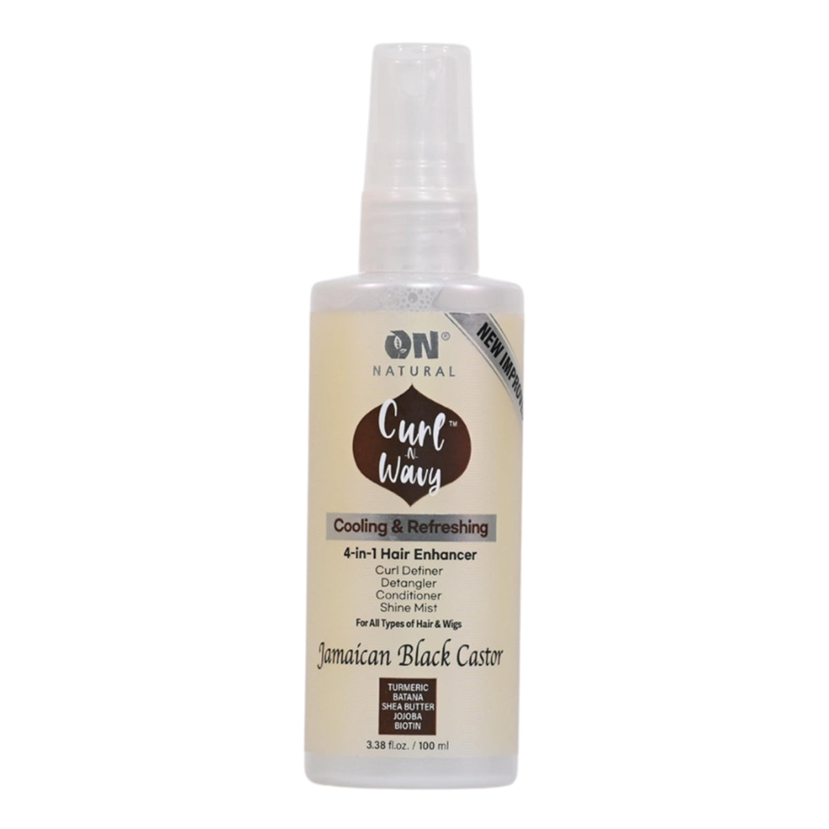 ON NATURAL Curl & Wavy Jamaican Black Castor 4 In 1 Hair Enhancer
