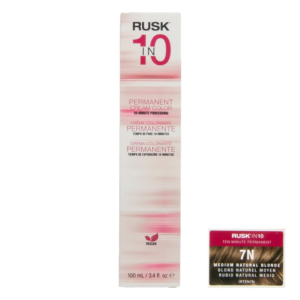RUSK IN 10 Permanent Cream Color (3.4oz)