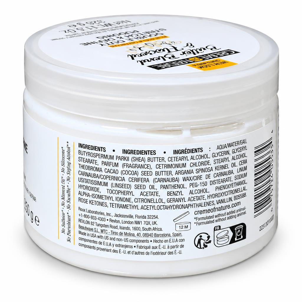 CREME OF NATURE Pudding Double Duty Stretch & Define au beurre et graines de lin (326 g)