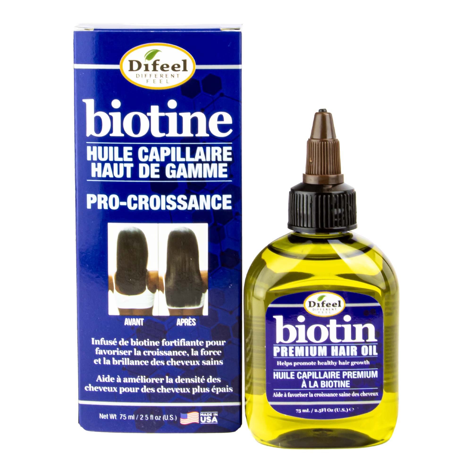 Difeel(Sunflower) Biotin Premium Hair Oil (2.5oz)