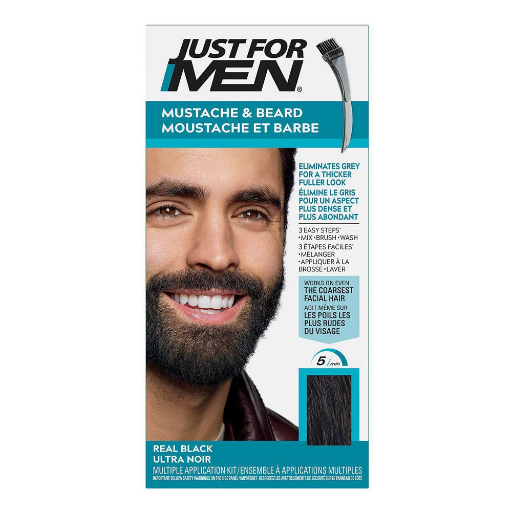 JUST FOR MEN Mustache & Beard Brush-In Color