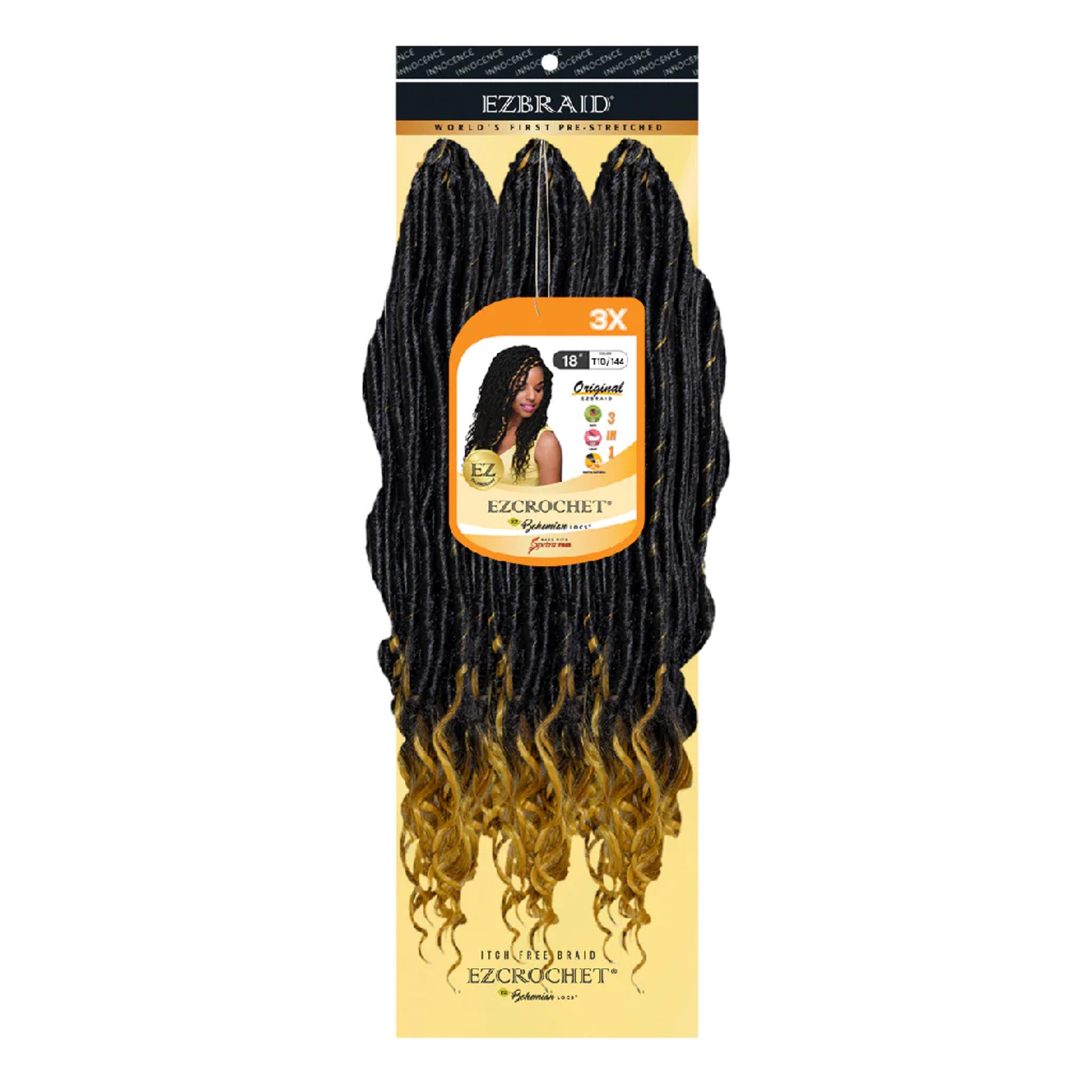 EZBRAID Ezcrochet 3X Bohemian Locs (18inch)