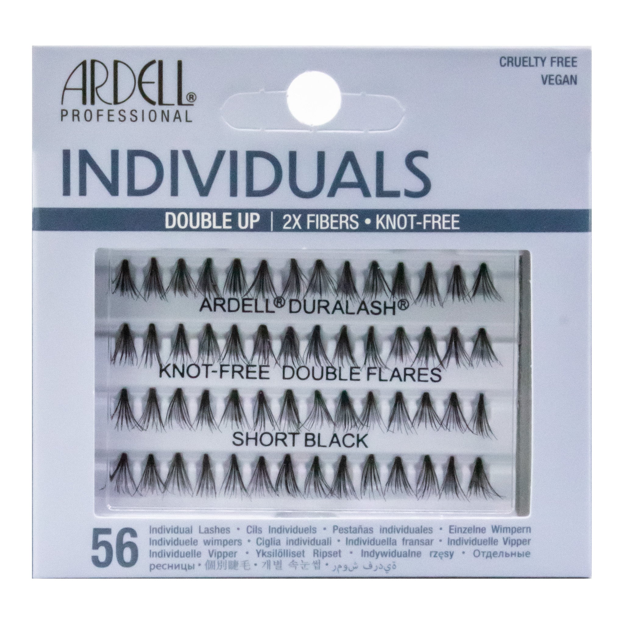 Ardell Individuals false eyelashes packaging with product details on a white background