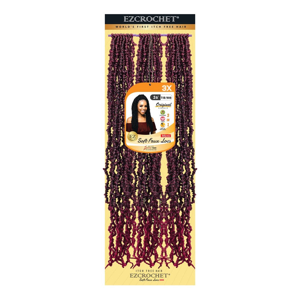 EZBRAID Ezcrochet 3X Soft Faux Locs Braid (26inch)