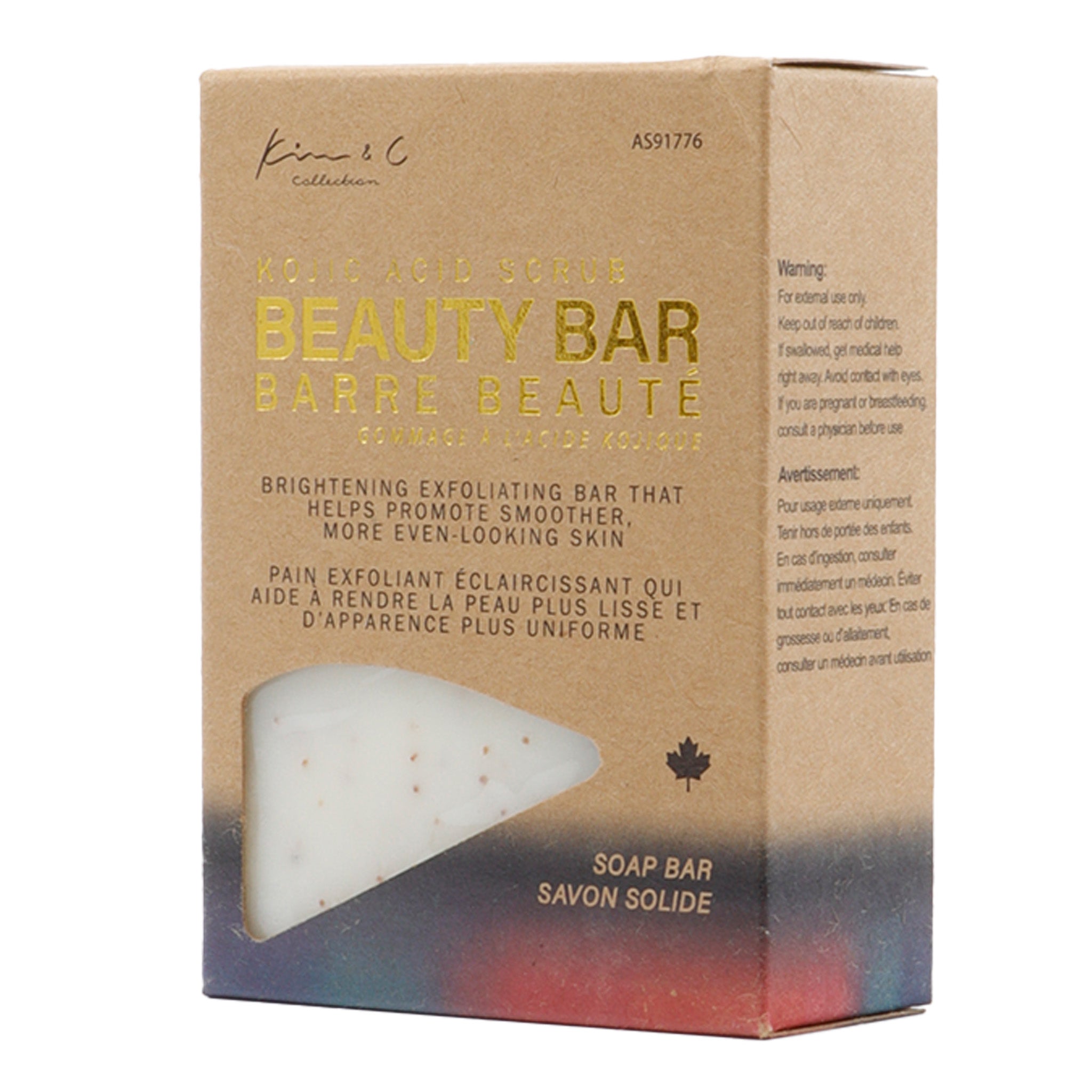 Kim & C Kojic Acid Body Scrub Beauty Bar (5.5oz/156g)