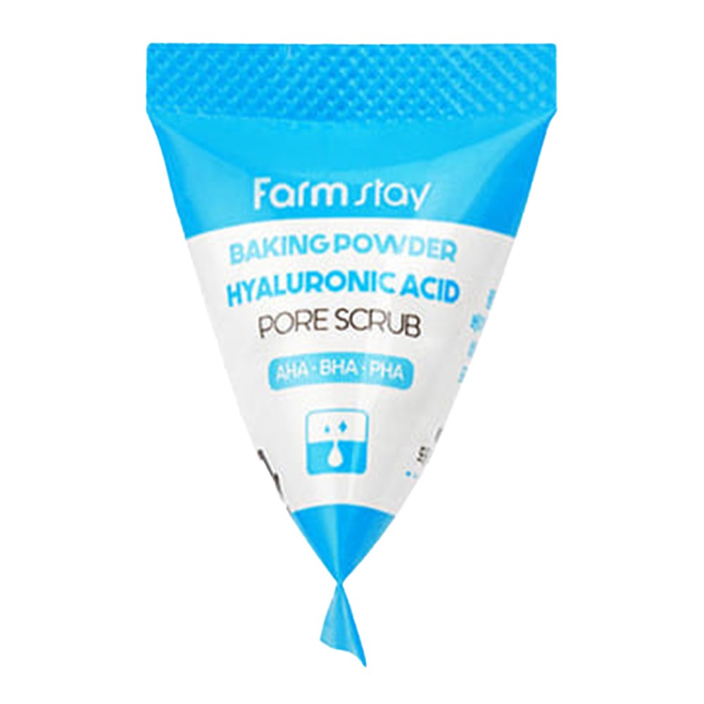 FARMSTAY Baking Powder Hyaluronic Acid Pore Scrub (0.24oz*25)