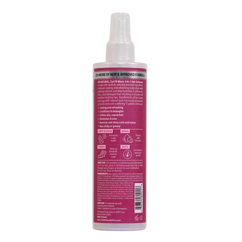 ON NATURAL Curl & Wavy Cherry Blossom 4 In 1 Hair Enhancer