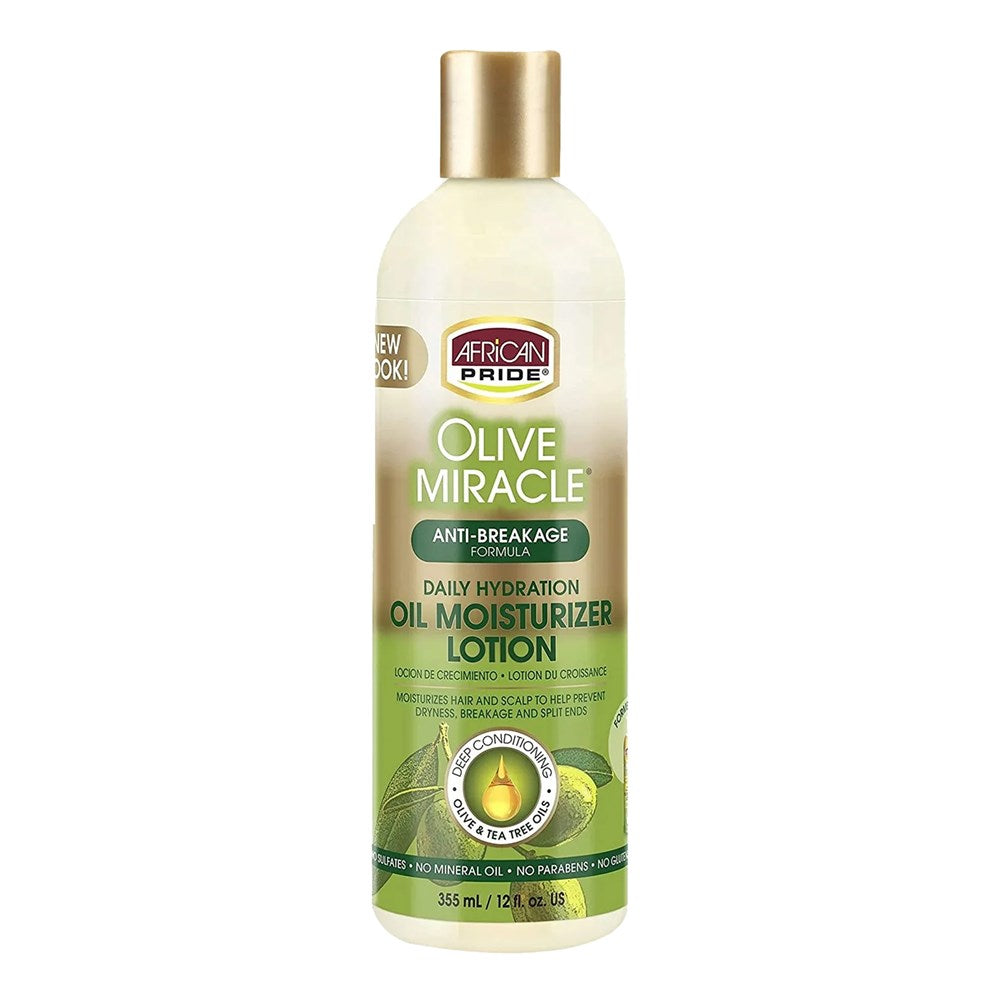AFRICAN PRIDE Olive Miracle Oil Moisturizer Lotion (12oz)