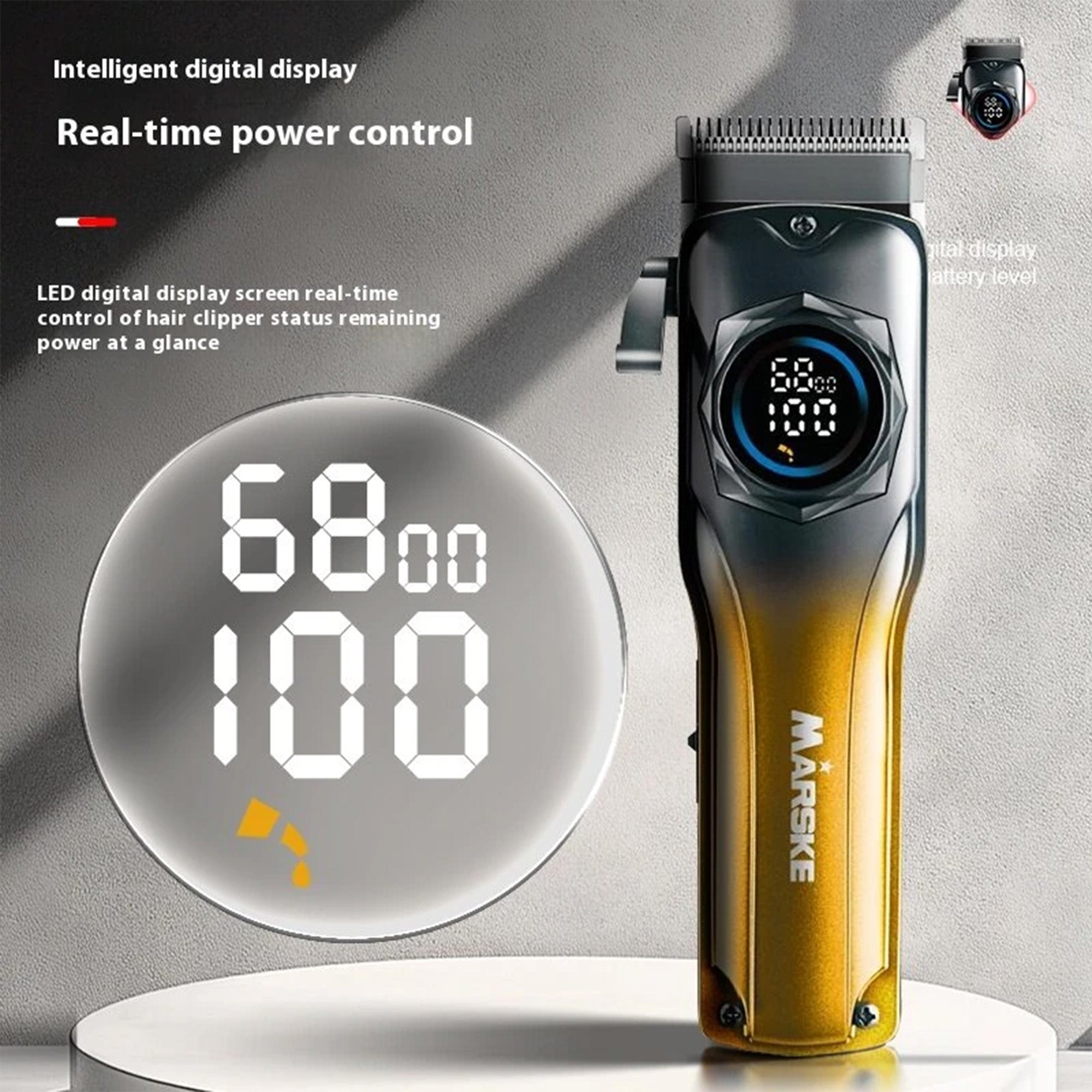 MARSKE Professional Wireless Clipper