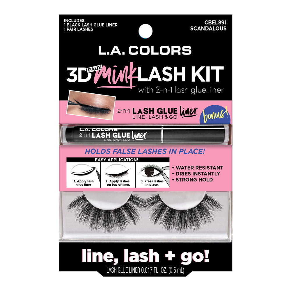 L.A. COLORS 3D Faux Mink Lash Kit