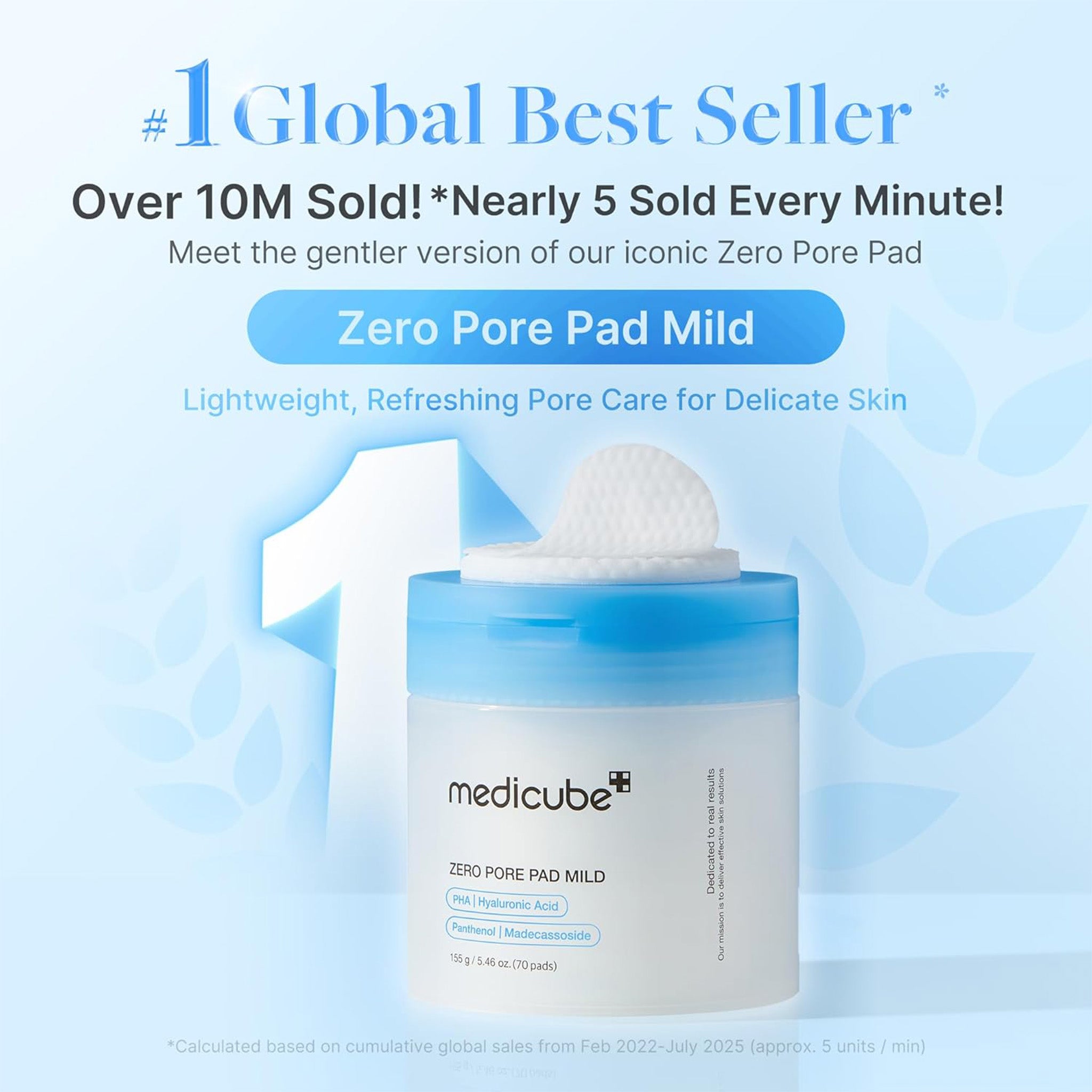 MEDICUBE 2024 ZERO PORE PAD MILD (155g / 70pcs)