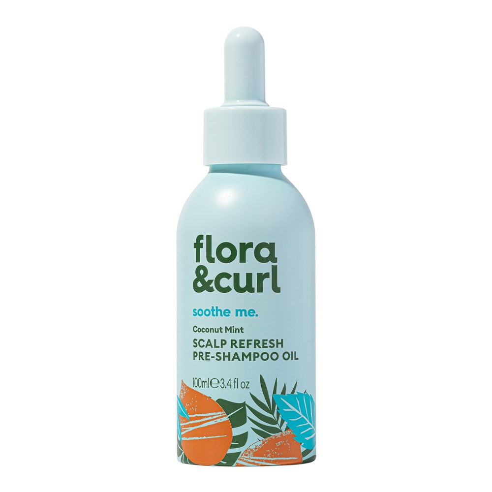 FLORA & CURL Coconut Mint Scalp Refresh Pre-Shampoo Oil (3.4oz)