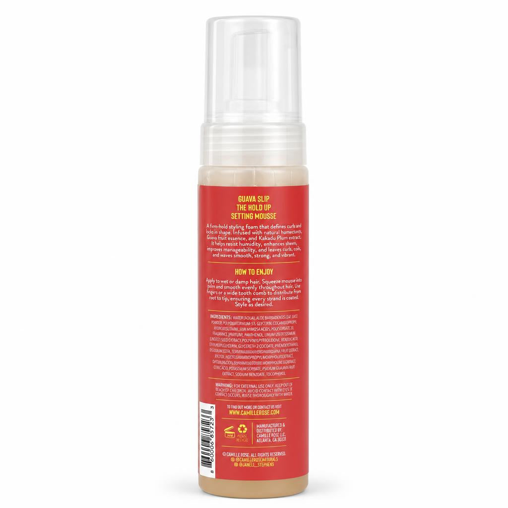 CAMILLE ROSE Guava Slip The Hold Up Setting Mousse (7oz)