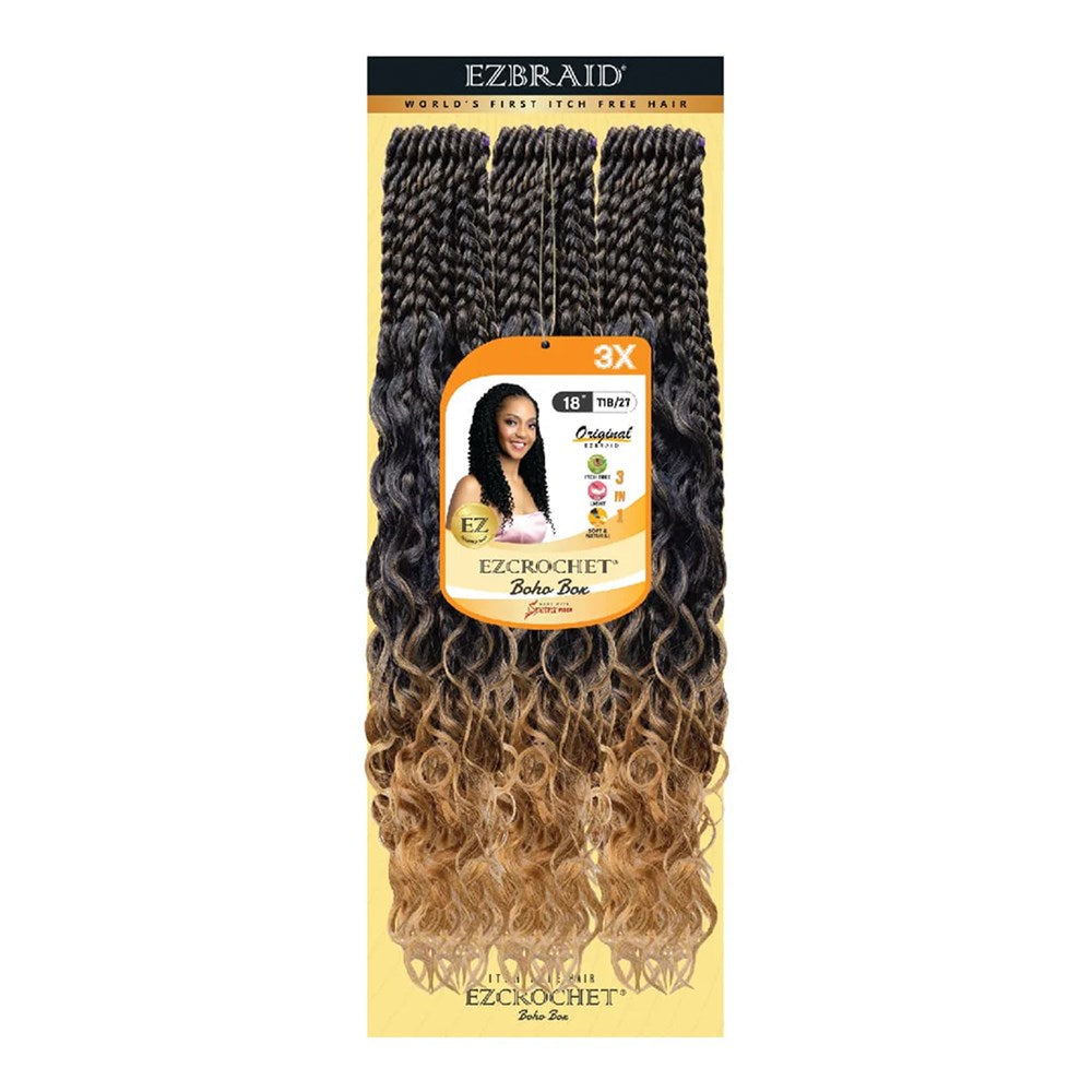 EZBRAID Ezcrochet 3X Boho Box Braid (18inch)