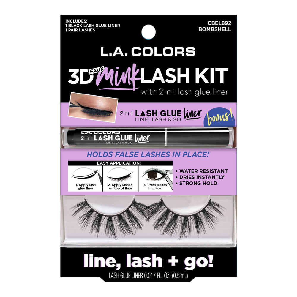 L.A. COLORS 3D Faux Mink Lash Kit