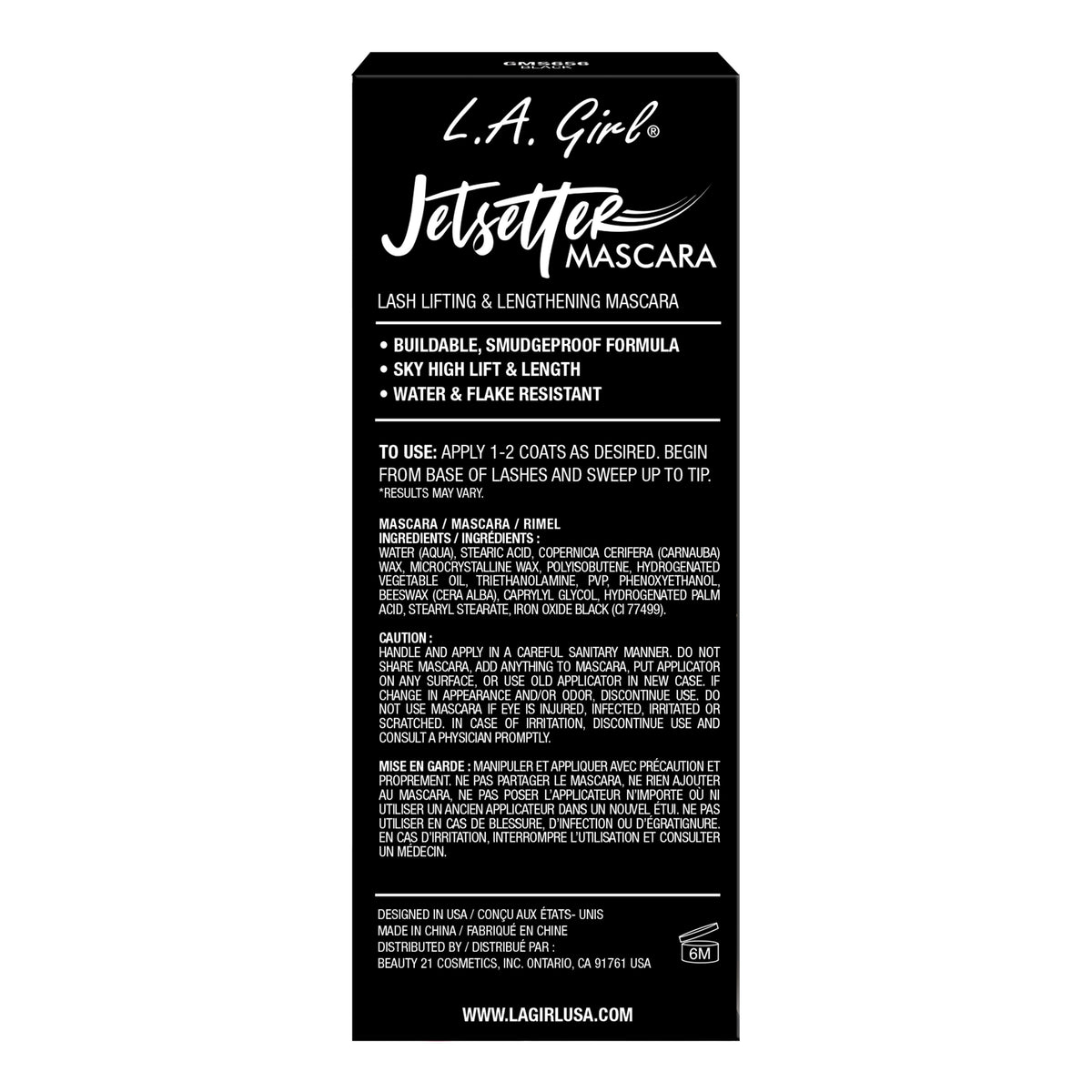 L.A. GIRL Jetsetter Mascara (9ml)