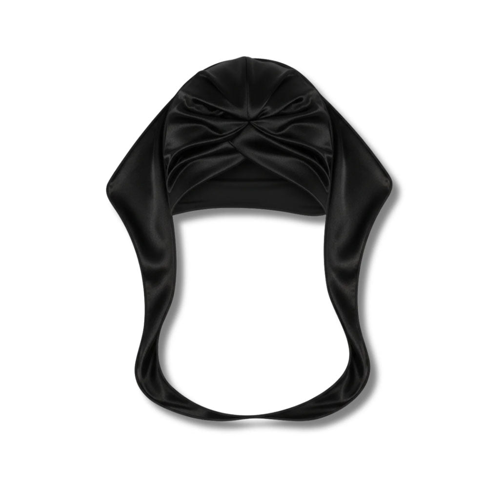 ANNIE Ms. Remi Effortless Turban Scarf Close Top - Black