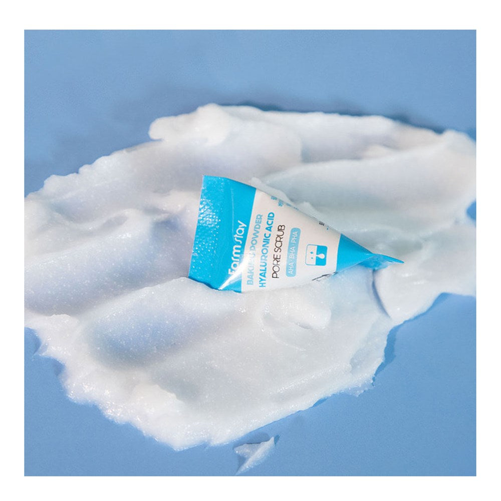 FARMSTAY Baking Powder Hyaluronic Acid Pore Scrub (0.24oz*25)