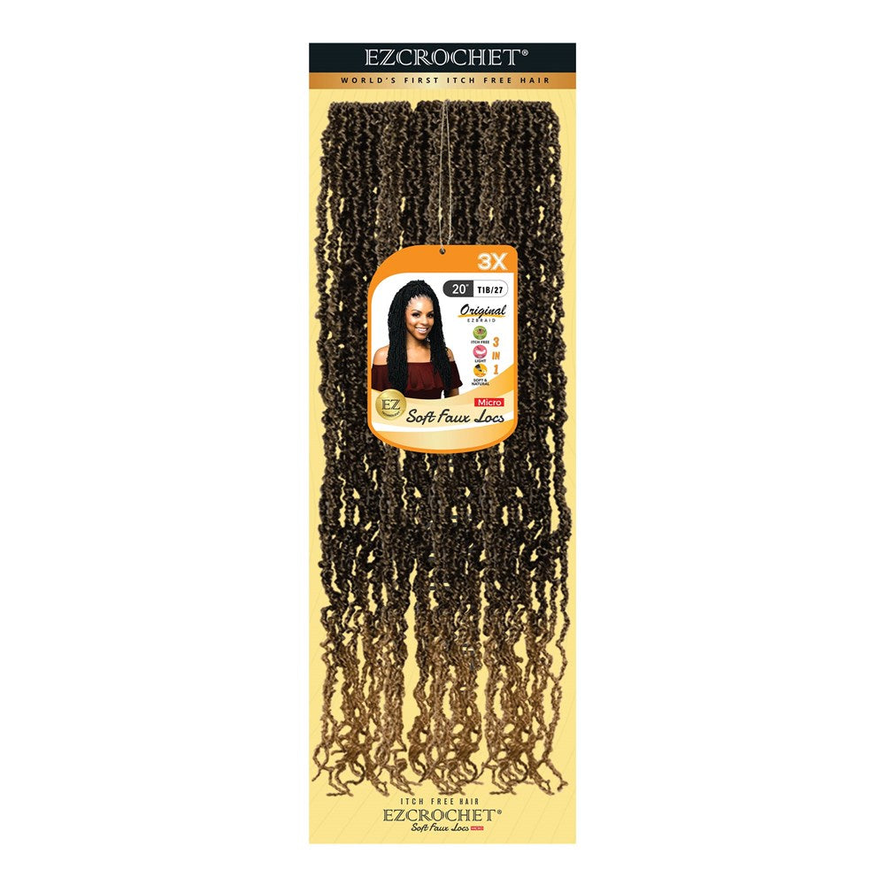 EZBRAID Ezcrochet 3X Soft Faux Locs Braid (20inch)