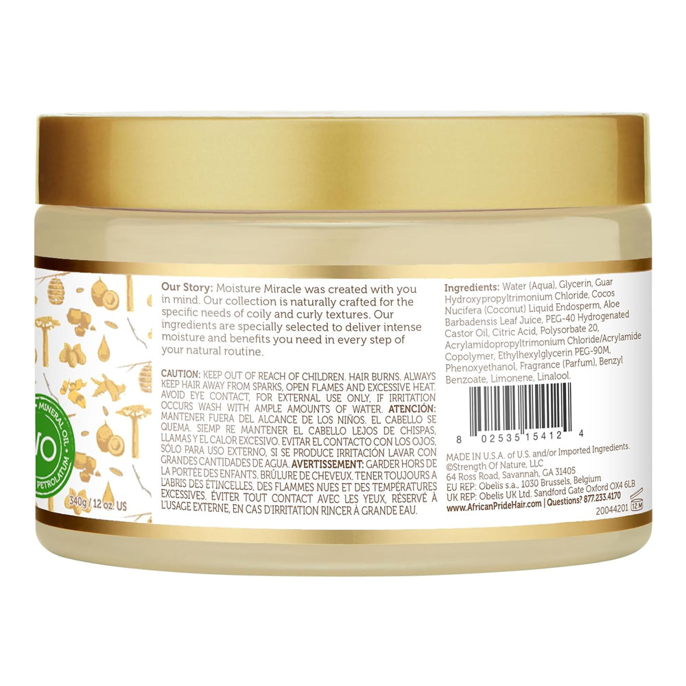 AFRICAN PRIDE Moisture Miracle Aloe & Coconut Water Pre-Shampoo (12oz)