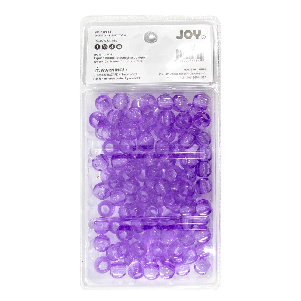 ANNIE Joy Glitter In the Dark Round Beads XL