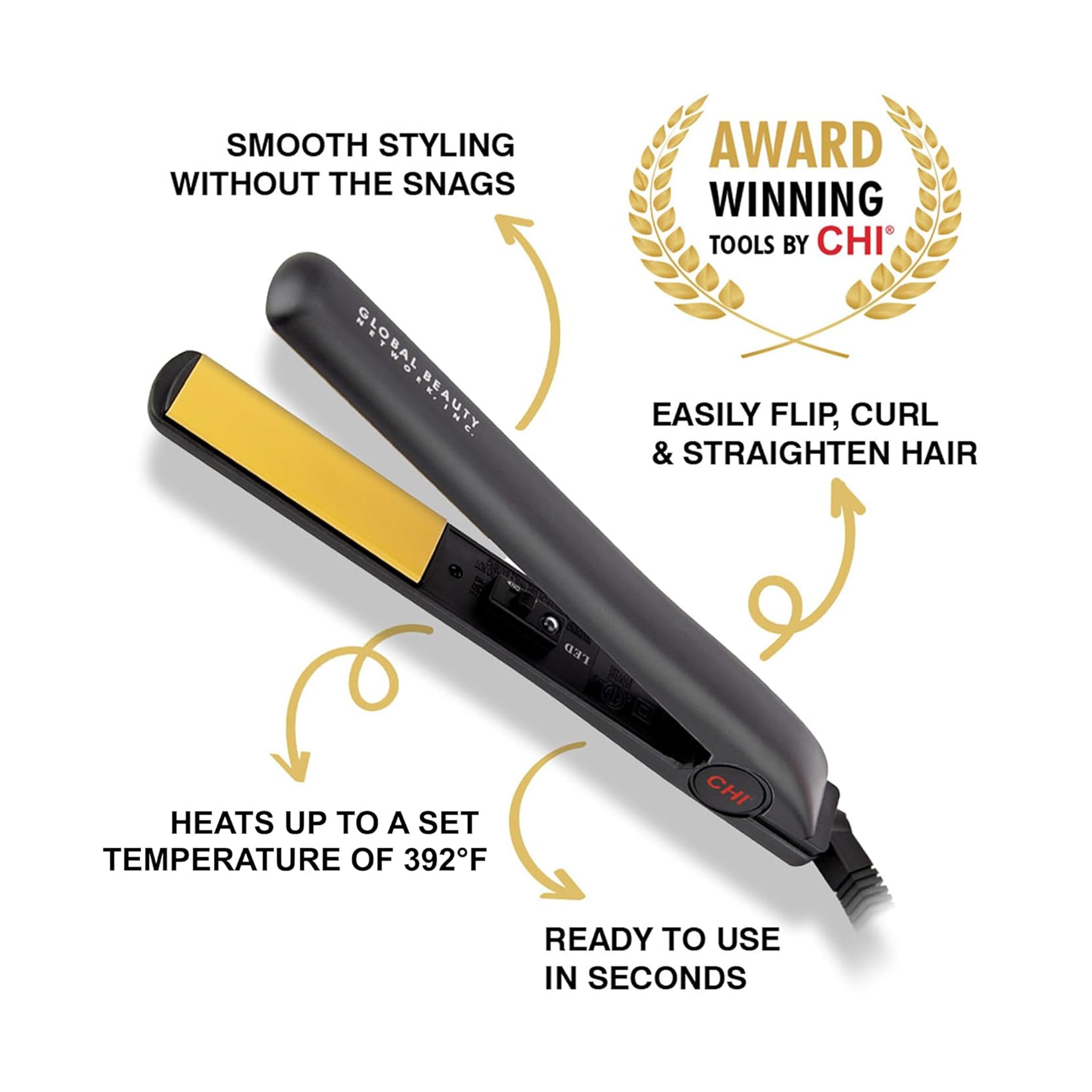 CHI Original Ceramic Hairstyling Iron 1 Inch