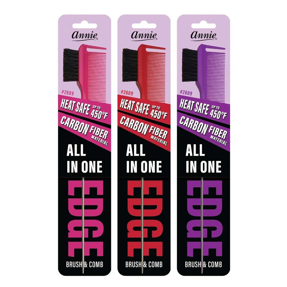 ANNIE All In One Edge Brush & Comb - Aone Beauty Supply Online Store