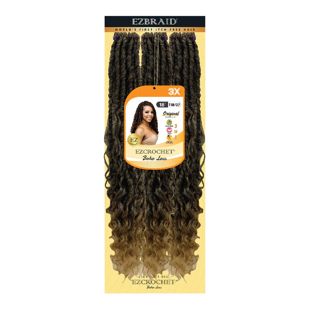 EZBRAID Ezcrochet 3X Boho Locs Braid (18inch)