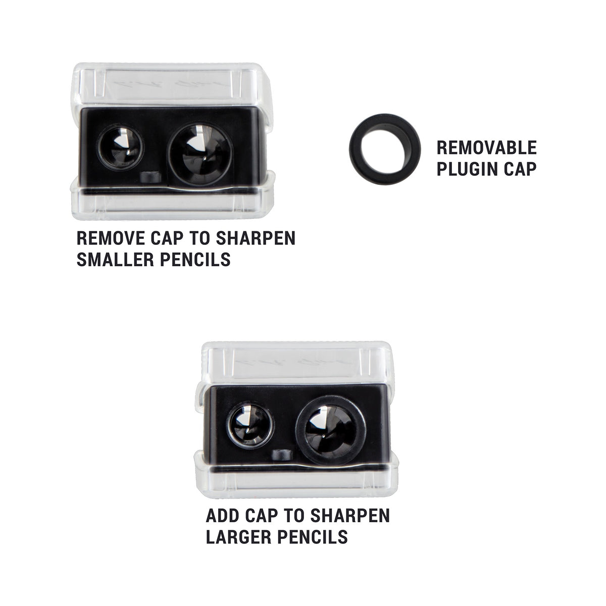 L.A. GIRL 3-Way Pencil Sharpener (GPS400)