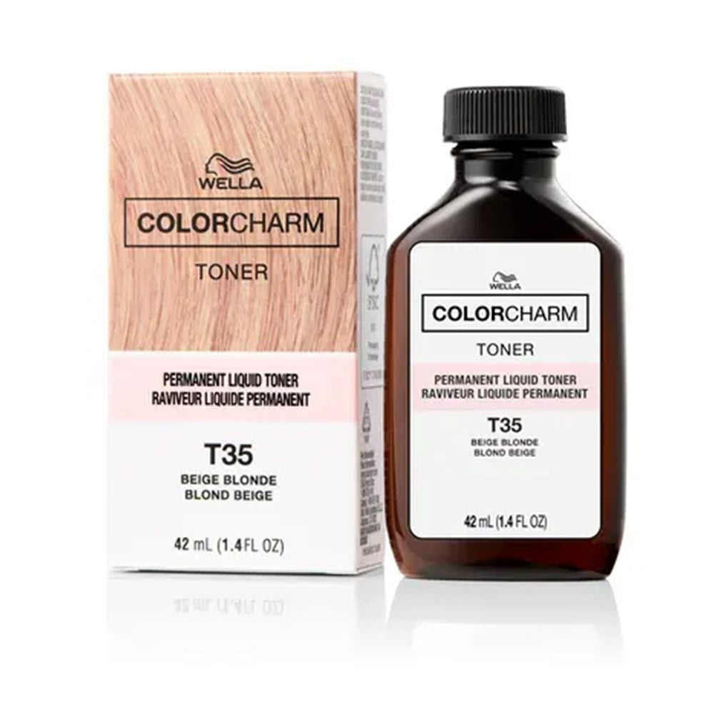 Wella Color Charm toner bottle and packaging on a white background