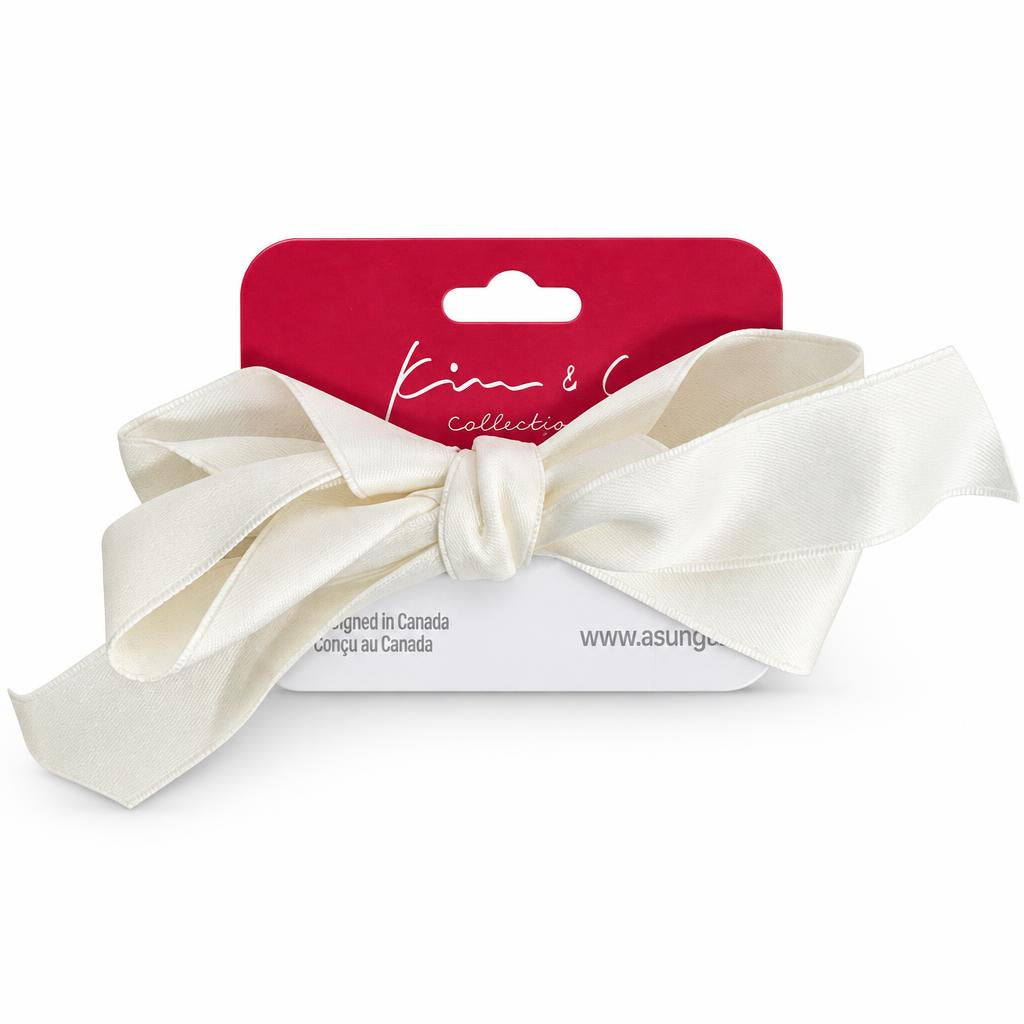 KIM & C Wide Ribbon Bow Hair Clip