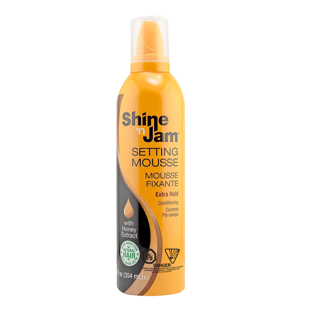 AMPRO Shine 'n Jam Setting Mousse Extra Hold (12oz)