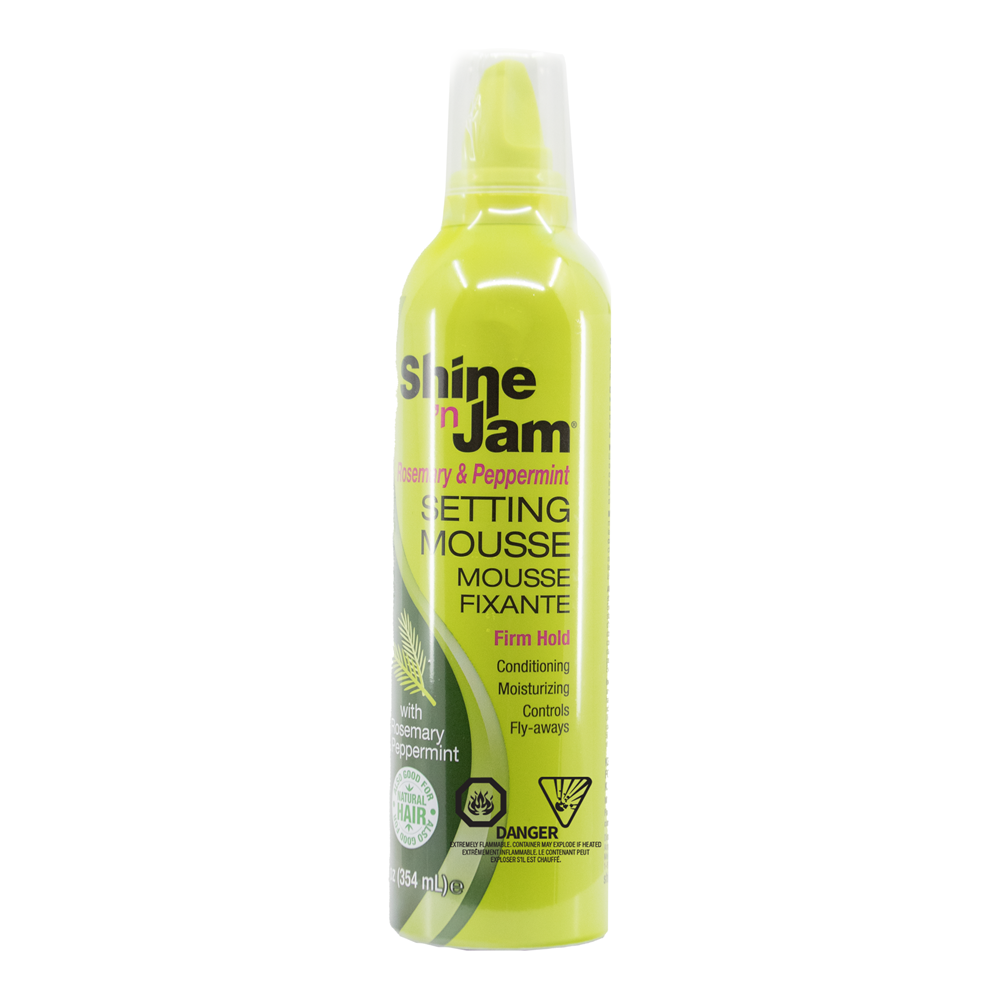 AMPRO Shine 'n Jam Rosemary & Peppermint Setting Mousse Firm Hold (12oz)