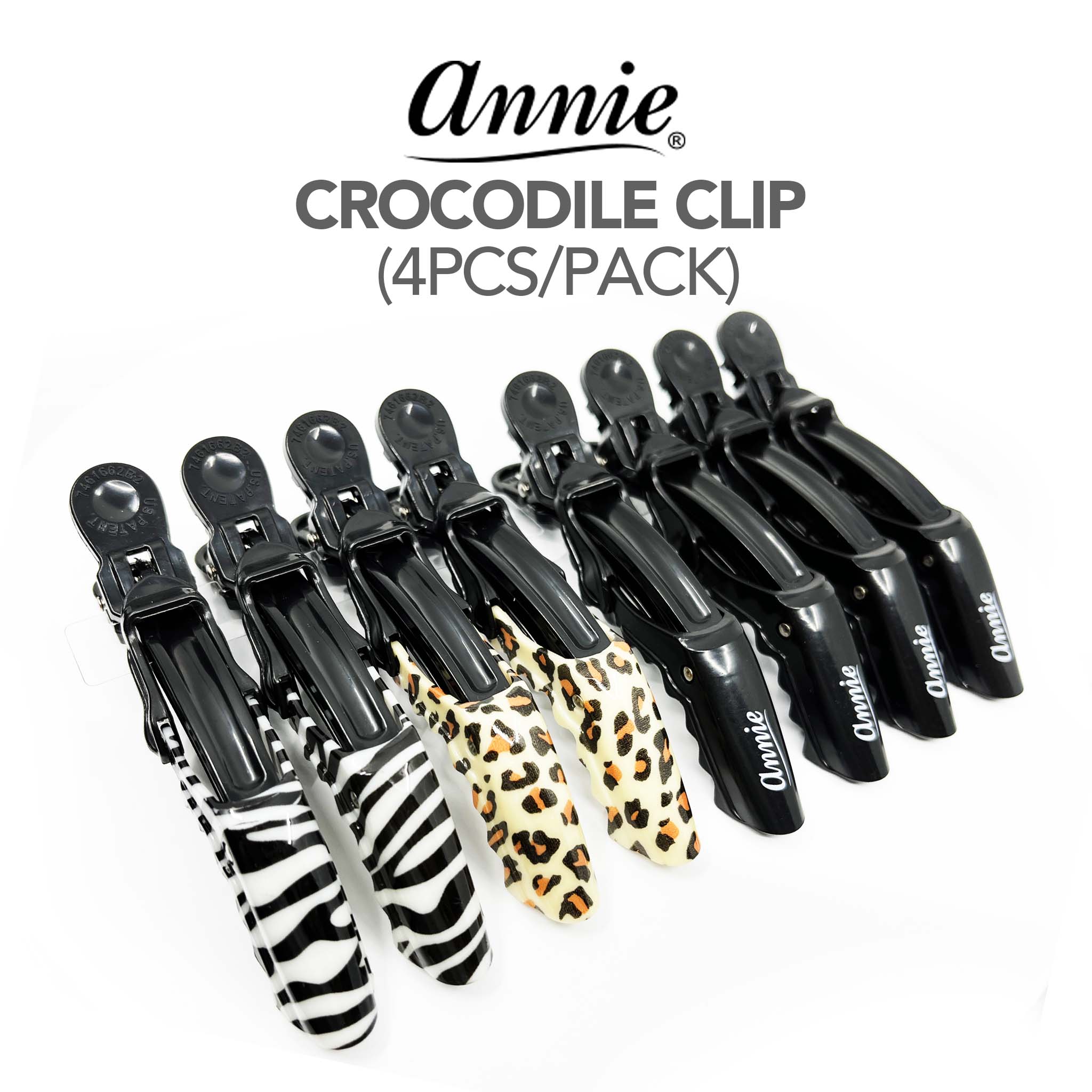 ANNIE Crocodile Clip (4pcs/pack) - Aone Beauty Supply Online Store