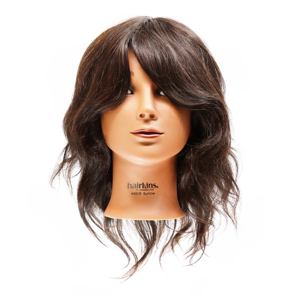 ANNIE 100% Human Hair Mannequin Head (14inch - 16inch) - Aone Beauty Supply Online Store
