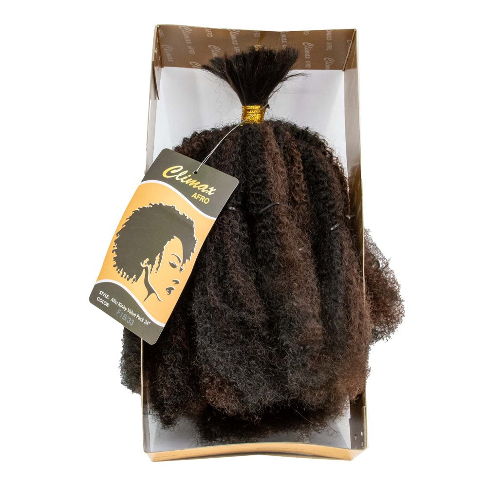 CLIMAX Afro Kinky Bulk Braid Value Pack (24inch)