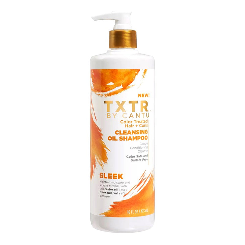 CANTU TXTR. Color Treated Hair + Curls Cleansing Oil Shampoo (16oz)