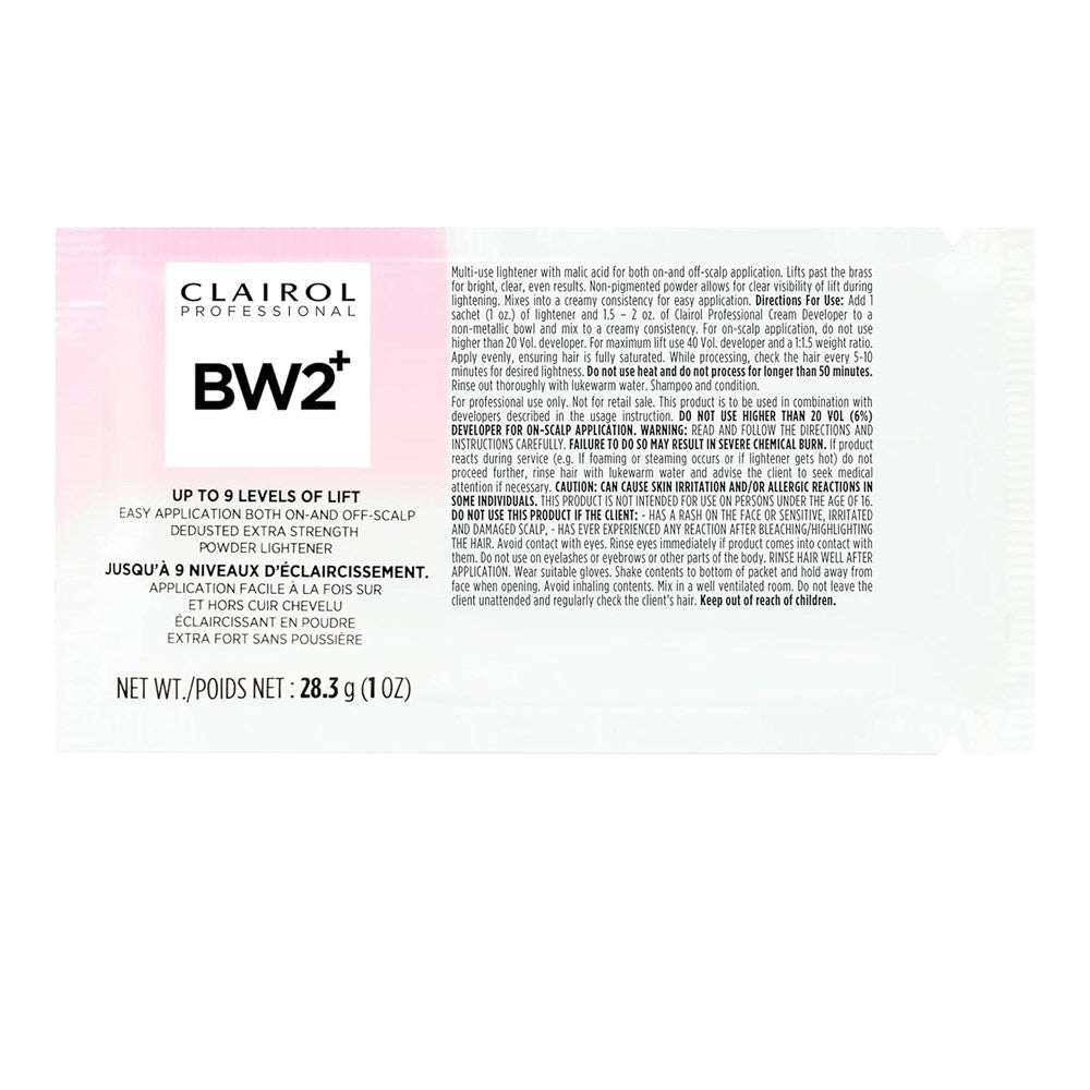 CLAIROL BW2+ Dedusted Extra Strength Powder Lightener Packet (1oz)