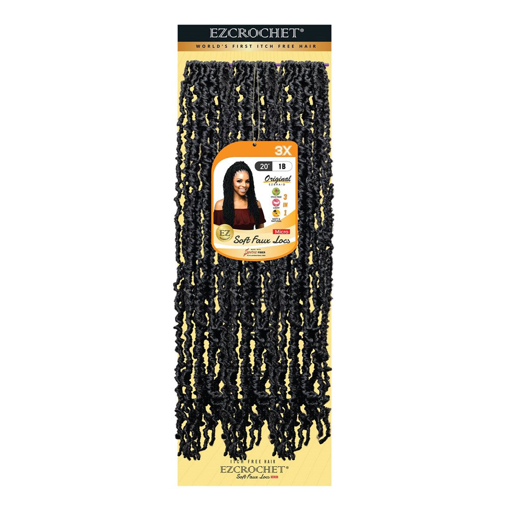 EZBRAID Ezcrochet 3X Soft Faux Locs Braid (20inch)