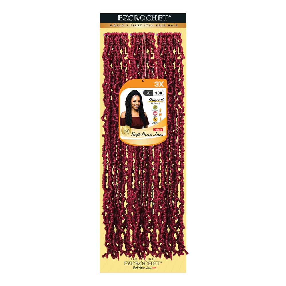 EZBRAID Ezcrochet 3X Soft Faux Locs Braid (20inch)