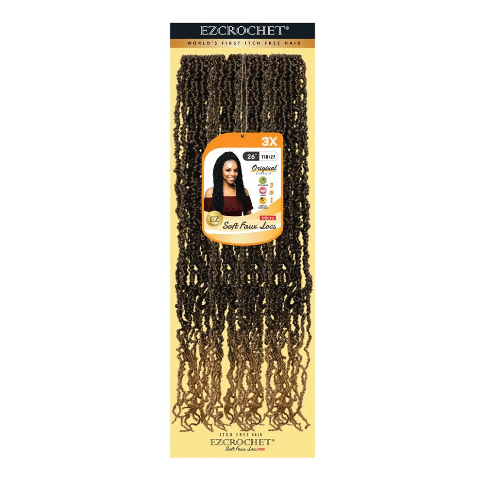 EZBRAID Ezcrochet 3X Soft Faux Locs Braid (26inch)