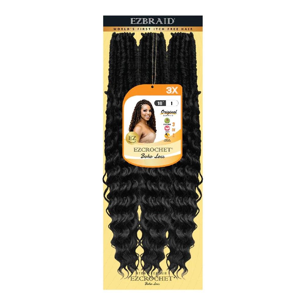 EZBRAID Ezcrochet 3X Boho Locs Braid (18inch)