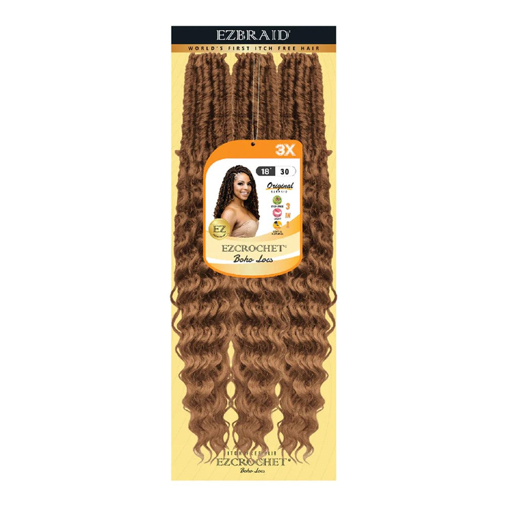 EZBRAID Ezcrochet 3X Boho Locs Braid (18inch)