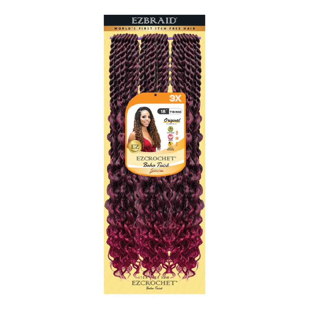 EZBRAID Ezcrochet 3X Boho Twist Braid (18inch)