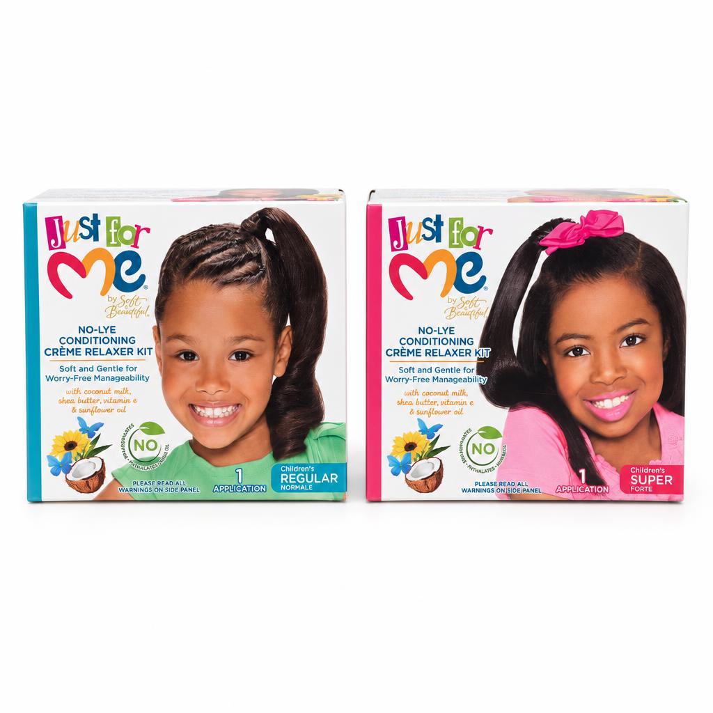 JUST FOR ME No-Lye Conditioning Creme Relaxer Kit