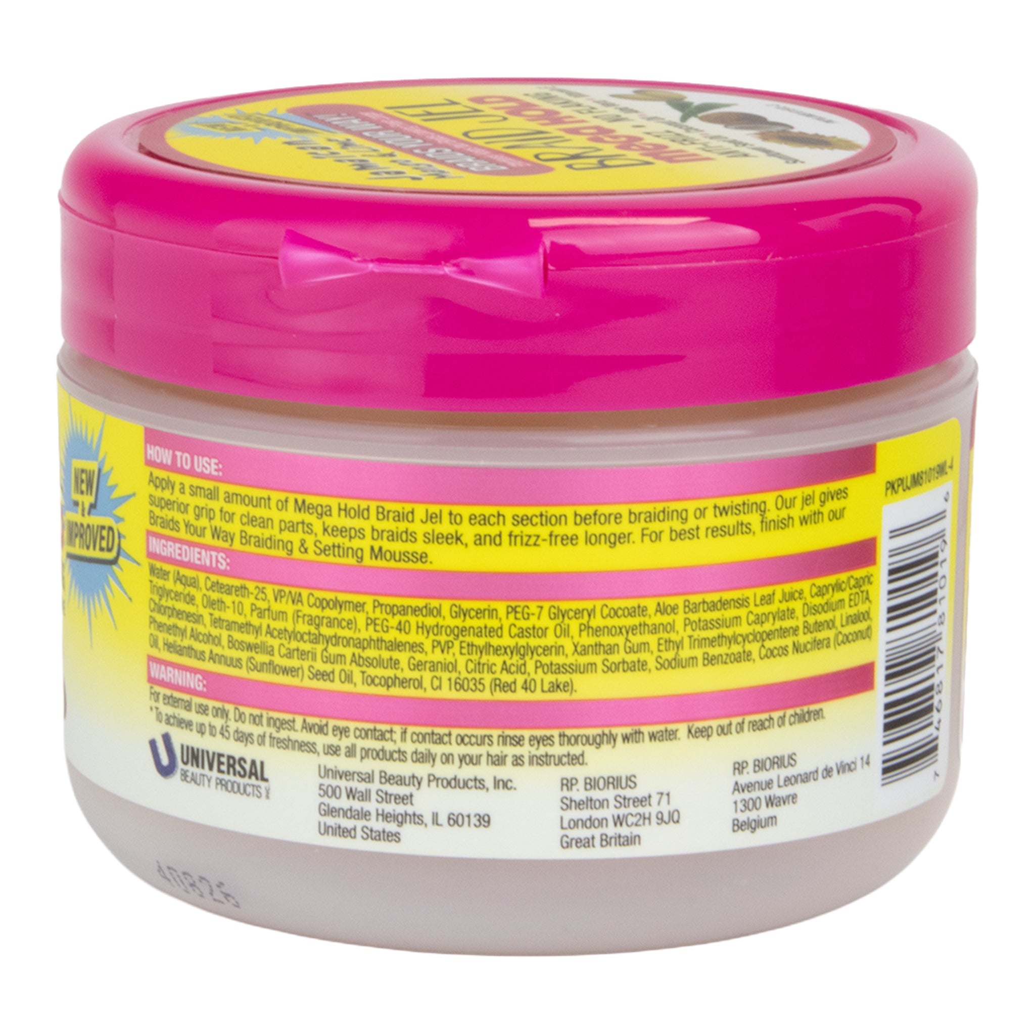 JAMAICAN MANGO & LIME Braids Your Way Braid Jel (8oz)