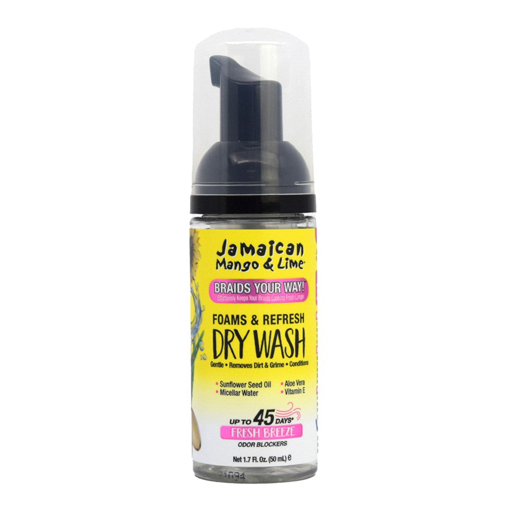 JAMAICAN MANGO & LIME Braids Your Way Foam & Refresh Dry Wash - Aone Beauty Supply Online Store